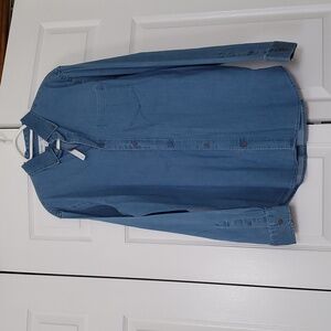 NWT Men's Old Navy Denim Shirt, Size Large Tall